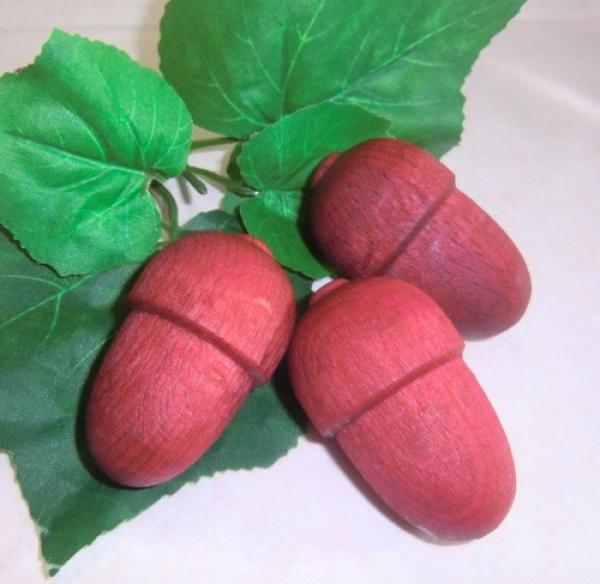 Weihnachtsbaum/Winter-Wald Duftholz Eichel rot